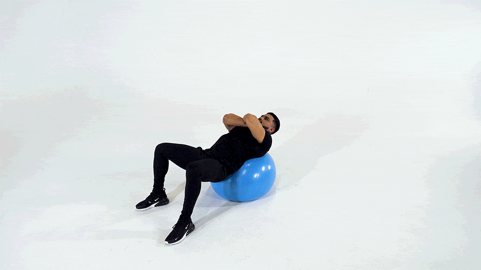 Stability Ball Crunches