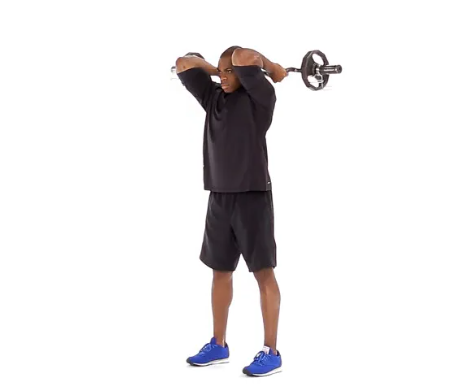 EZ bar Overhead Tricep Extension